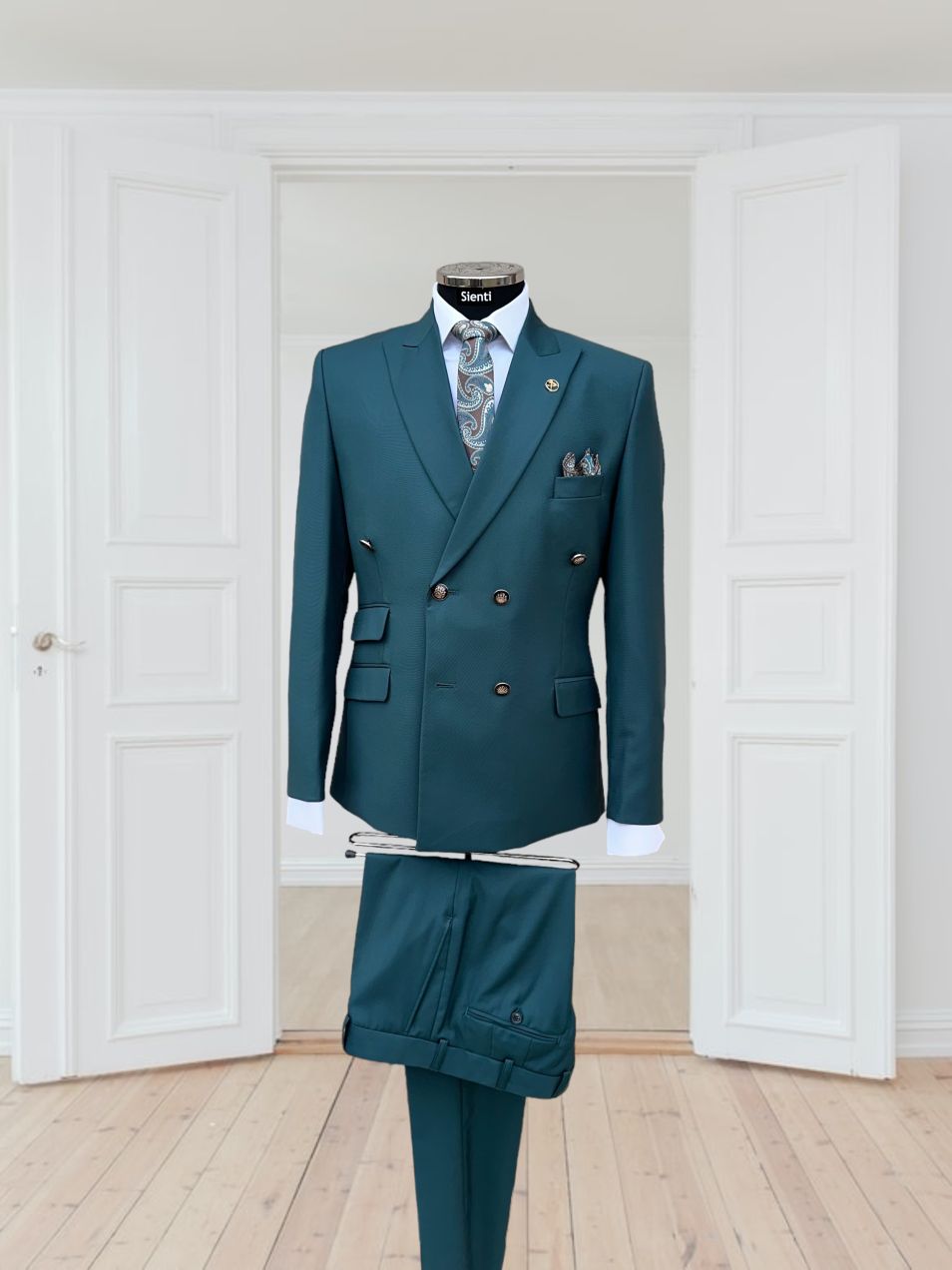 Costum verde din doua piese